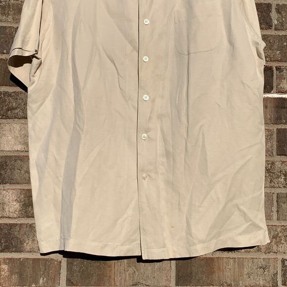 Take 50% OFF- Daniel Cremieux Classic Light Tan Button-Up Shirt, Size-XL - Picture 5 of 12